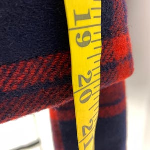 Pendleton Vintage 2 Flap Pocket 100% Virgin Wool Plaid Button Up Jacket Size M imagem 9