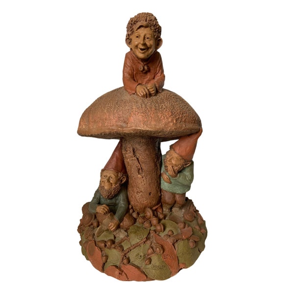 1983 Tom Clark Parsley Sage Thyme Mushroom Gnome Cairn Studio #43 Wood-spirit