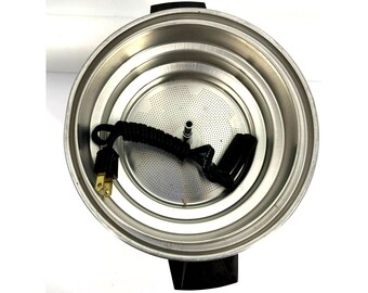 RARE Vintage BRIM Coffee Maker 30 Cup Percolator Pot Advertising