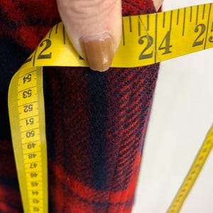 Pendleton Vintage 2 Flap Pocket 100% Virgin Wool Plaid Button Up Jacket Size M imagem 6