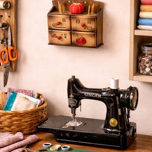 Sewing Box Pin Cushion Top - Etsy display picture 2