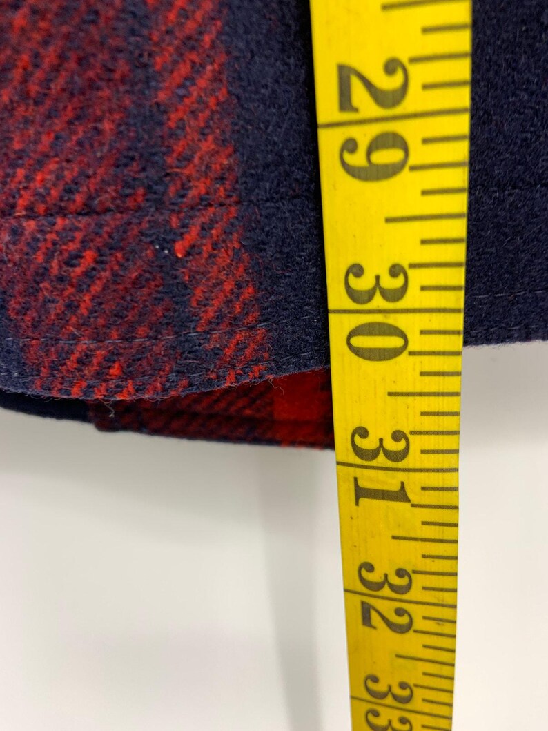 Pendleton Vintage 2 Flap Pocket 100% Virgin Wool Plaid Button Up Jacket Size M imagem 7