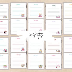 Printable Note Cards Bundle, Digital Aesthetic Note Paper, Kawaii Shout Out Card, Appreciation Notes for Teachers, Students, Classrooms use