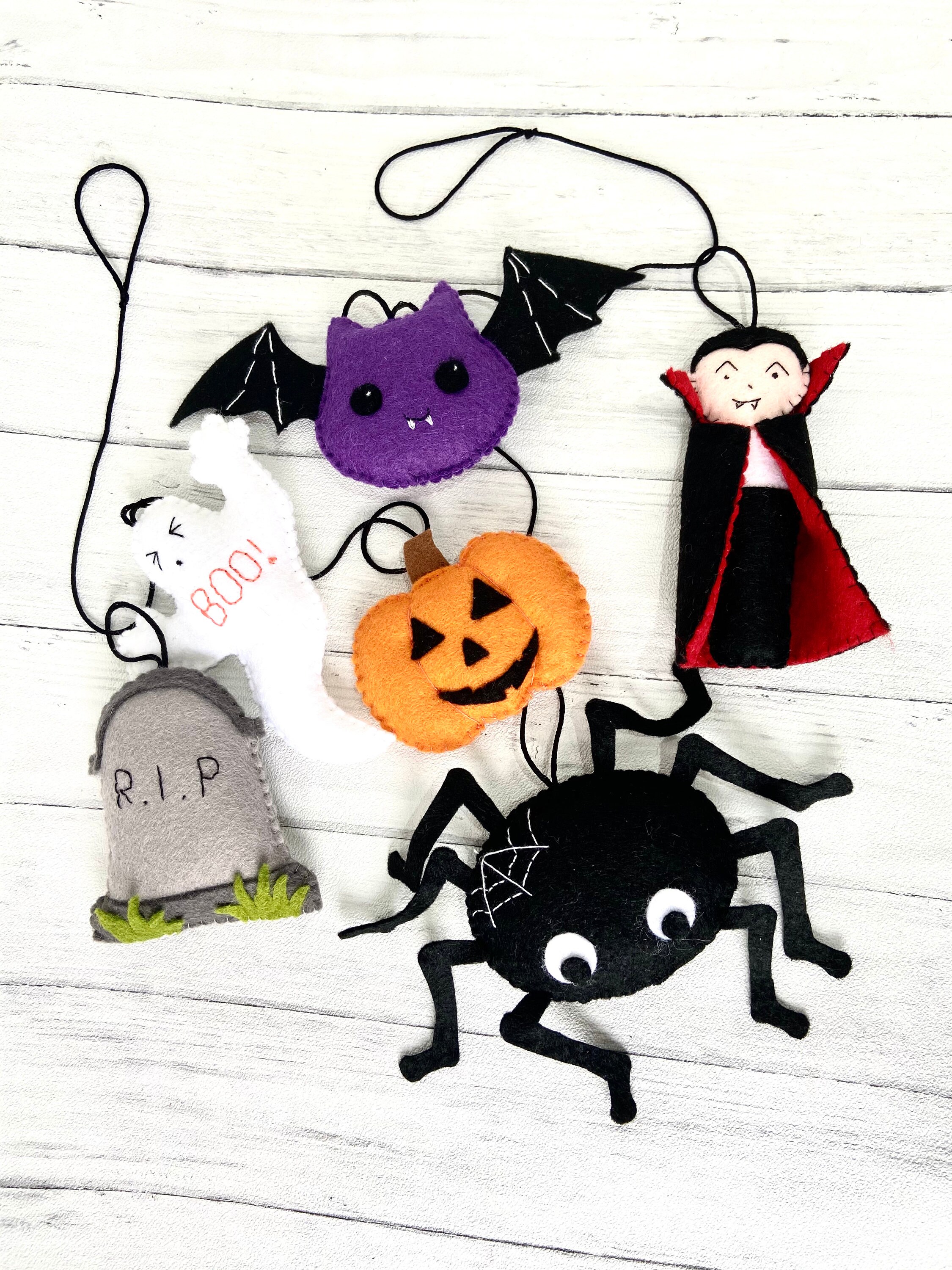 Cousez Votre Propre Guirlande d'halloween, Bruant Effrayant, Décoration d'halloween