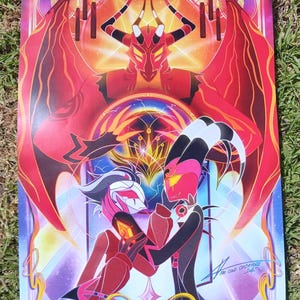 Superhirn Print - Stolitz A3 Kunstdruck - Stolas + Blitzo