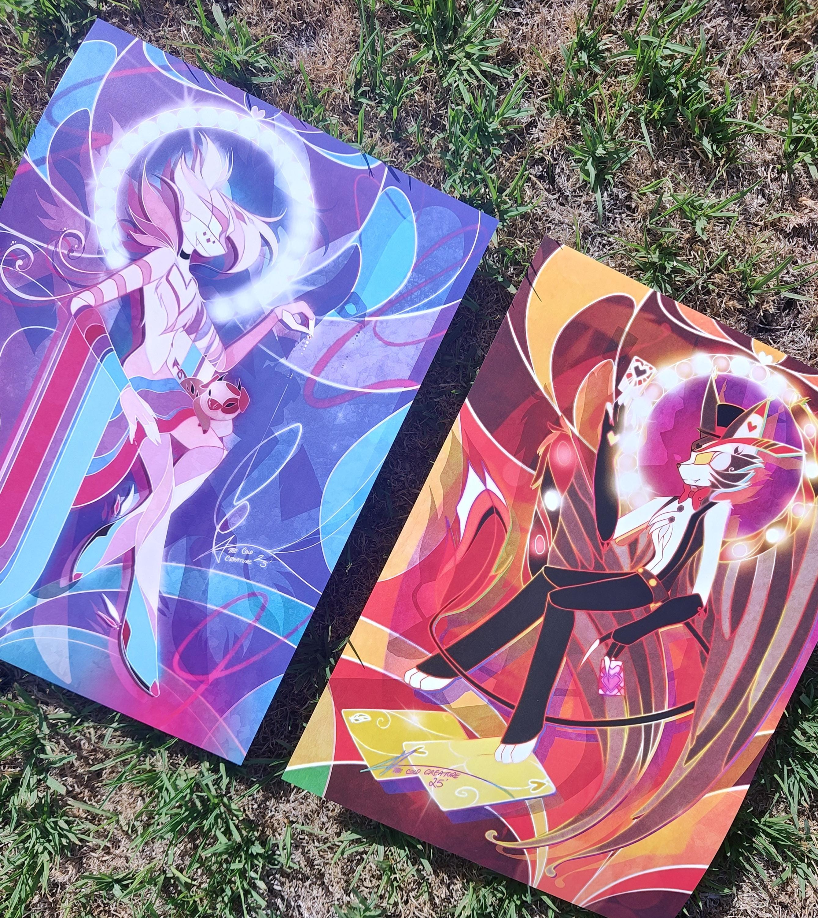 Angel - A3 Poster Print - Hazbin Hotel - Stained Glass - Etsy