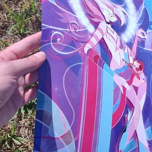 Angel - A3 Poster Print - Hazbin Hotel - Stained Glass - Etsy