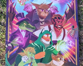 Carnival Lecroux - A3 Art Print - Legends of Avantris - Once upon a Witchlight