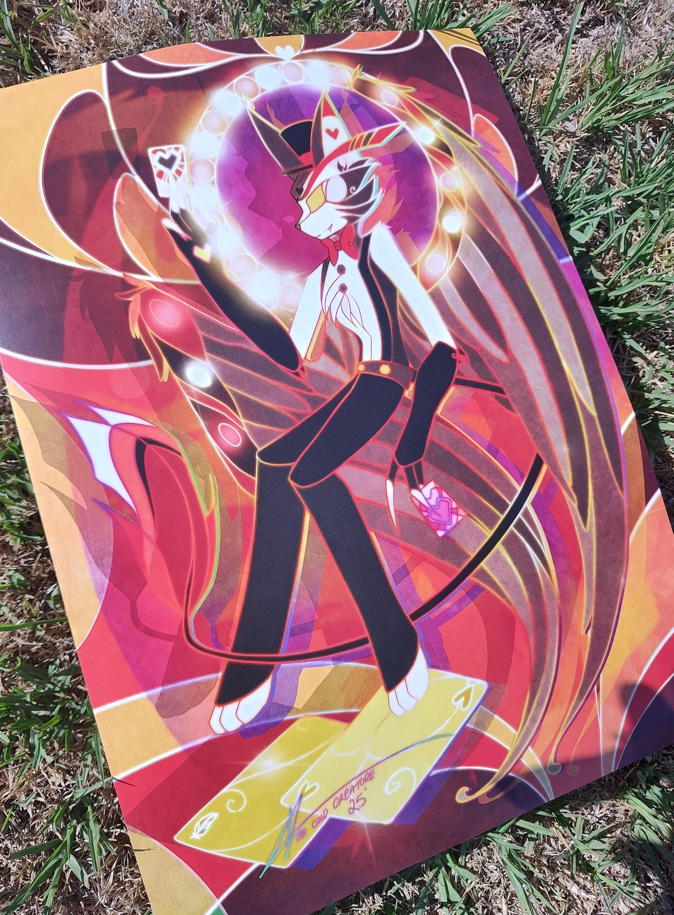 Husk Stained Glass - A3 Poster Print Artwork - Hazbin Hotel - Husker - Etsy
