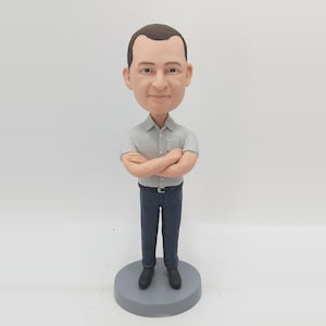 Custom Bobbleheads, Custom Grandfather Bobblehead, Custom Bobblehead For Boss, Make Your Own Bobble Head, Custom Father Action Figure