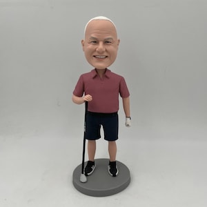 Custom golf Bobbleheads, Personalized Valentine&#39;s Day Golf Gifts For Him,Personalized Golf Bobbleheads Playing Golf, Best Golf Gifts For Men