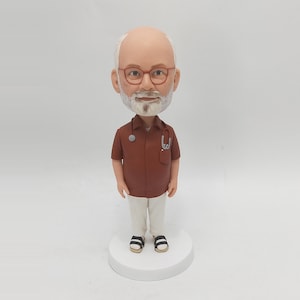 Custom Bobbleheads, Custom Grandfather Bobblehead, Custom Bobblehead For Boss, Make Your Own Bobble Head, Custom Father Action Figure