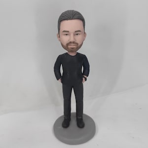 Gepersonaliseerde aangepaste foto's op basis van bobbleheads, aangepaste 3D-beelden, maak je eigen bobbleheads, aangepaste bobblehead-pop, jubileumcadeau voor hem