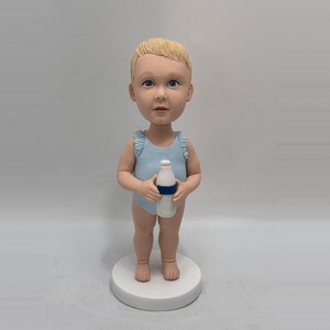Custom Bobblehead Adorable with the bottle, Gorgeous Baby Playing Custom Bobblehead, Kids Custom Bobblehead ,Children&#39;s Gift, Christmas gift