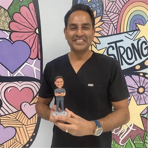 Boneco de argila personalizado: presente personalizado
