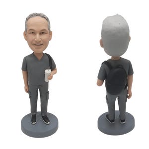 Custom Bobbleheads, Custom Grandfather Bobblehead, Custom Bobblehead For Boss, Make Your Own Bobble Head, Custom Father Action Figure