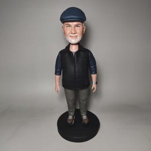 Custom Bobbleheads for dad,Custom Grandfather Bobblehead, Custom Bobblehead For Boss, Make Your Own Bobble Head, Custom Father Action Figure