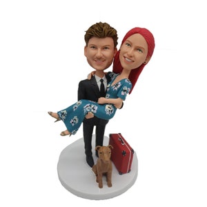 Personalised custom couple bobbleheads,custom bobbleheads as souvenirs,anniversary gifts for yourself,happy couple image,Wedding Gifts