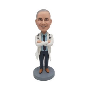 Personalized Doctor Bobbleheads, Custom Medical Doctor Bobblehead Figurines, Unique Dentist Doctor Gifts For Him, Personalized Nurse Statues
