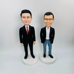 Maak je eigen bobblehead, maak je eigen bobblehead, custom man bobbleheads, gepersonaliseerde actiefiguur van jezelf (voor slechts 1 persoon)