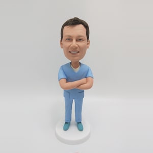 Personalized Doctor Bobbleheads,Custom Medical Doctor Bobblehead Figurines,Unique Dentist Doctor Gifts For Him,Personalized Nurse Statues