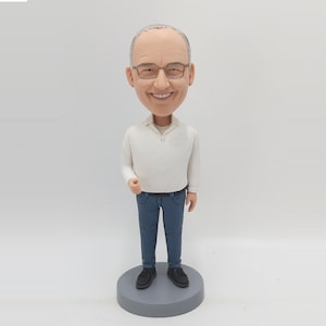 Custom Bobbleheads, Custom Bobblehead For Boss, Make Your Own Bobble Head, Custom Father Action Figure,  Custom Grandfather Bobblehead