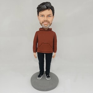 Figurines personnalisées pour père, patron, mari, grand-père, cadeau fête des pères, figurines homme personnalisées, figurines pompons personnalisées