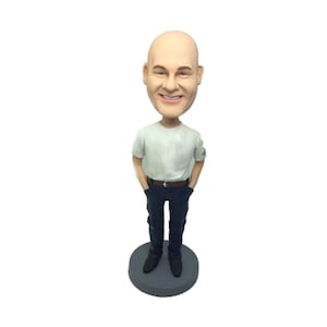 Custom Bobblehead,gifts for Boss officer, custom bobbleheads ,Bithday Gift, Christmas bobble head Gift ,clay bobblehead