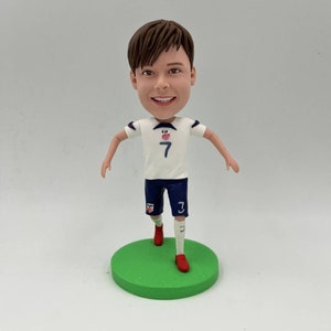 Custom Football Fan Man Bobblehead,Open ball  bobbleheads , Bithday Gift, Christmas bobble head Gift,Handsome Man,Polymer Clay,soccer Fan