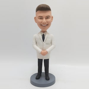 custom bobble head,bobble head custom,bobblehead custom,Custom man bobblehead,gifts for husband/boss,clay bobbleheads,bobblehead dentist
