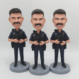 Custom Policemen Bobblehead, Custom Police Officer Bobblehead, Personalized Patrol Bobbleheads, Custom Sheriff, Prosecutor Bobbleheads