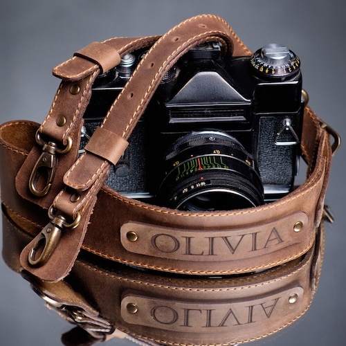 Gift Photographer Leather Camera Strap Unique Camera Strap Etsy