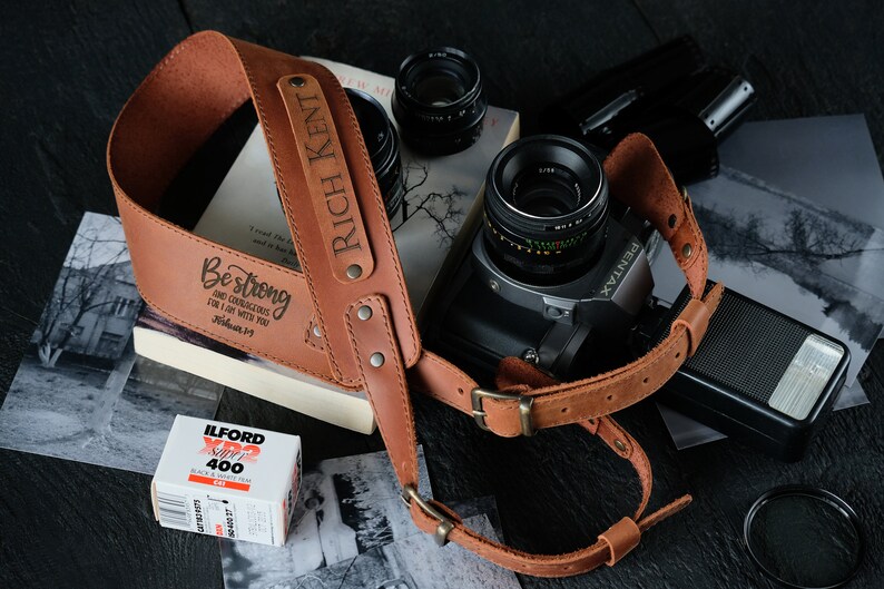 Leather Camera Strap Personalized Camera Strap Personalised Etsy