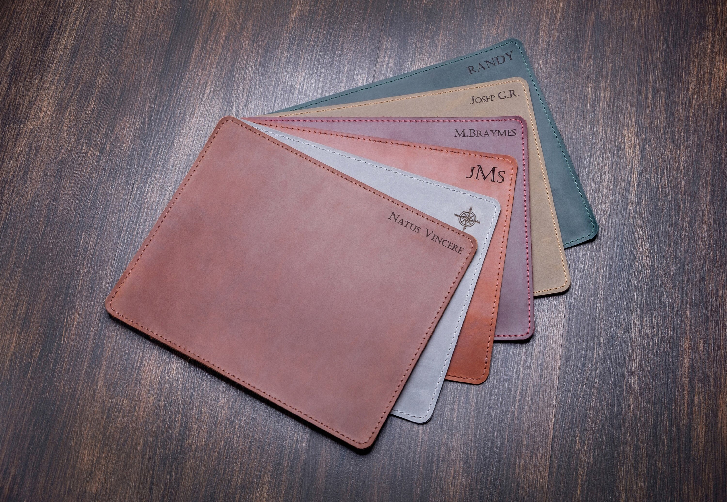 Custom Leather Mouse Pad Personalized Mousepad Gift for HIm Etsy