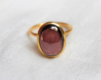 Anello granato, anello in argento sterling 925, anello promise, anello al quarzo granato, anello di dichiarazione, anello di nozze, anello di fidanzamento, anello di tutti i giorni, Dainty