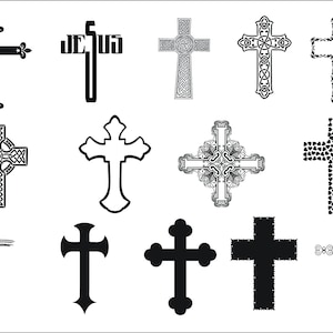 Fichier svg Cross Bundle, Clipart croisé, Fichier svg croisé, svg de Pâques, Silhouette croisée,