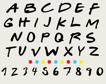 Download Friends font | Etsy