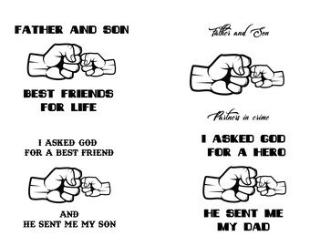 Download FATHER and SON SVG fist bump svg best buds svg father svg ...