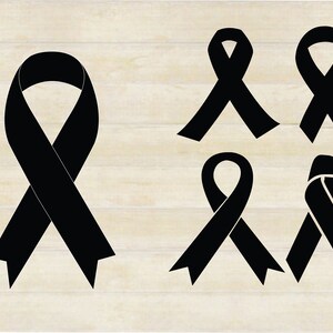 Ruban de sensibilisation SVG, Ruban Cancer svg, Ruban Cancer svg pour cricut et silhouette, Téléchargement instantané