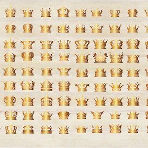 90 GOLDEN CROWNS SVG, Crown Clipart, Golden Crowns Bundle, Instant Download, svg/png/ai/eps/dxf files