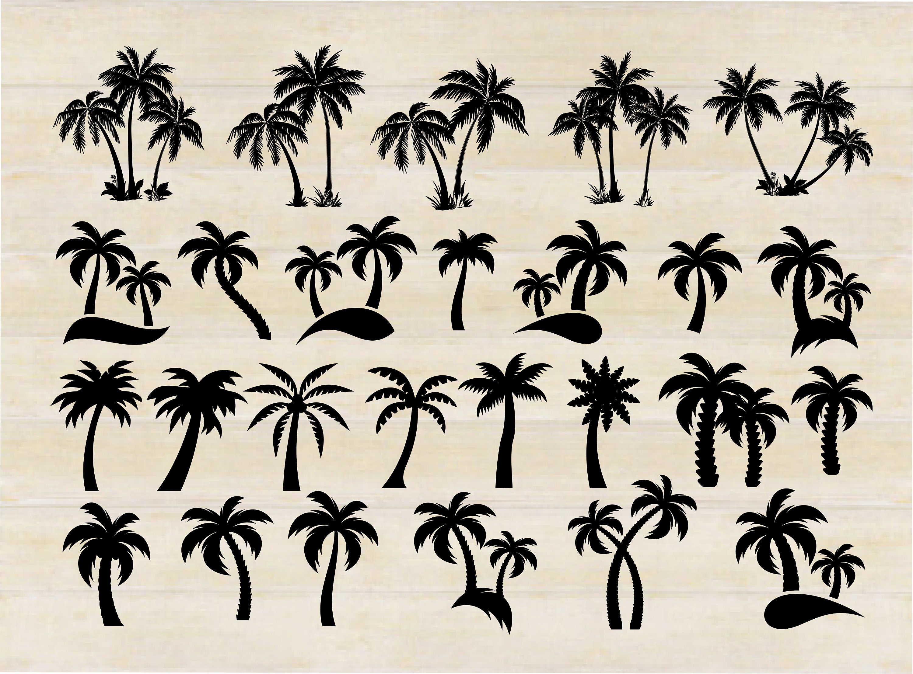 Palm Tree SVG Bundle 26 Palm Trees Designs Beach SVG - Etsy Canada
