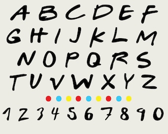 Inspired from Friends, Friends Alphabet, SVG/PNG/Ai/DXF, Friends Alphabet, Friends Letters Clipart, Cricut file