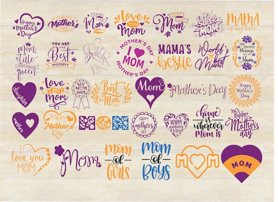 Download Mothers S Day Svg Bundle Mothers Day Cutting Files Love Etsy SVG, PNG, EPS, DXF File