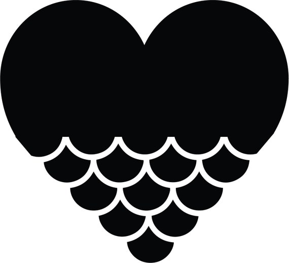 Free Free Mermaid Scale Heart Svg SVG PNG EPS DXF File