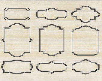 Retro Label SVG Collection, Retro frames Bundle, Vintage frames, decorative frames, svg, png, ai, eps, pdf, jpeg