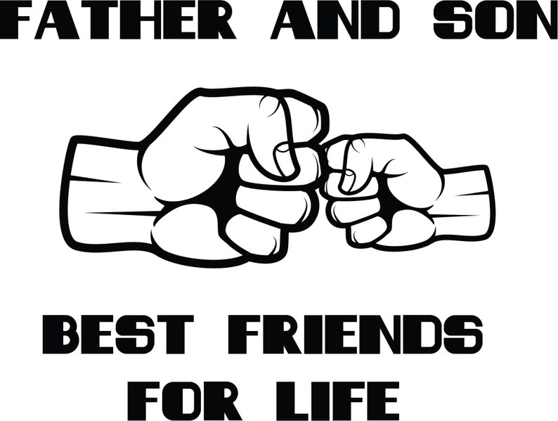 Download FATHER and SON SVG fist bump svg best friends svg father ...