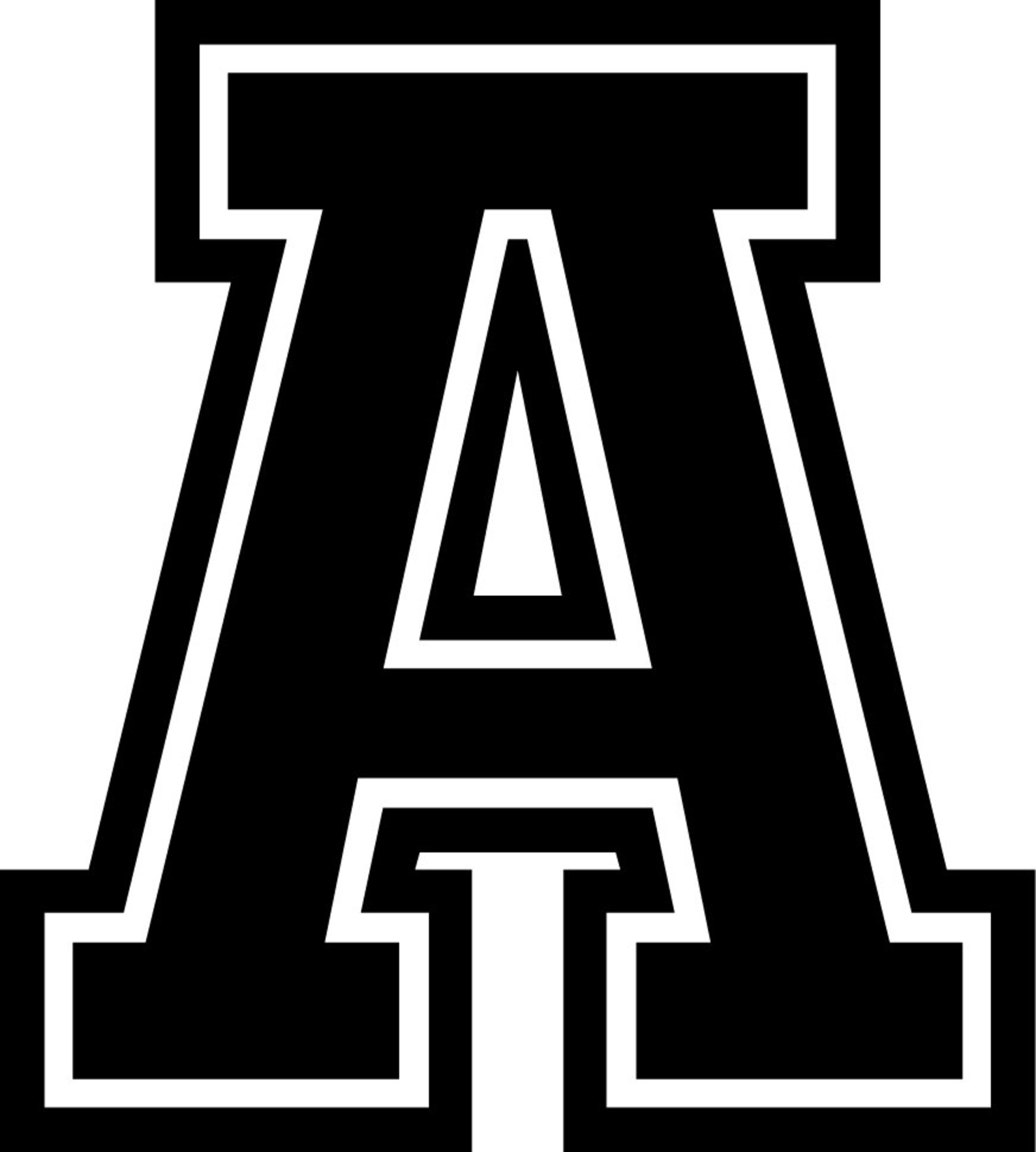 Varsity College Outline Font Sport Alphabet College Etsy