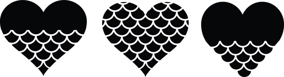 Free Free 223 Mermaid Scale Heart Svg SVG PNG EPS DXF File