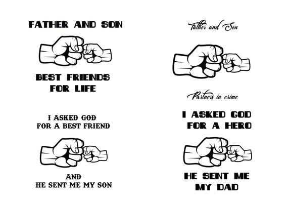 Download FATHER and SON SVG fist bump svg best friends svg father ...