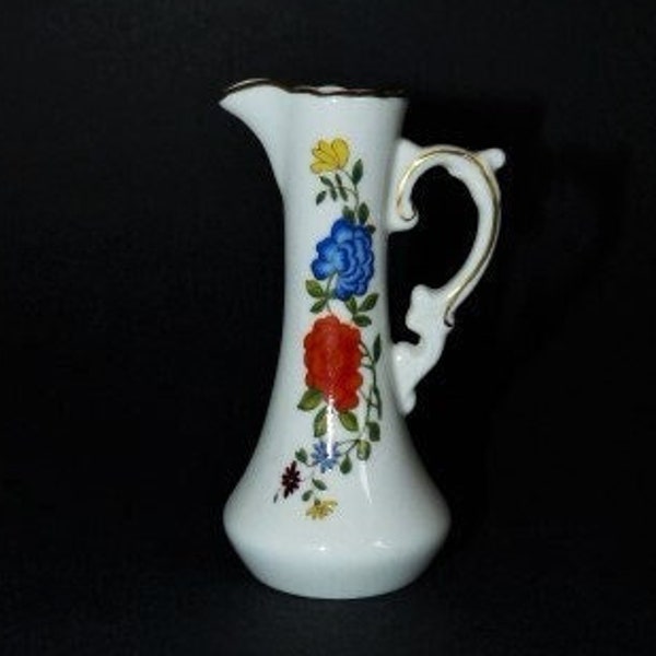 AYNSLEY Miniature Vase Famille Rose Reproduction Late XVII Century Design Ch’ing Dynasty 3.34”